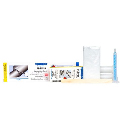 Weicon Easy-Mix PE-PP 50 - gyorsan kötő, PE, PP és TPE műanyagokhoz szerkezeti akril ragasztó - 50 ml - átlátszó