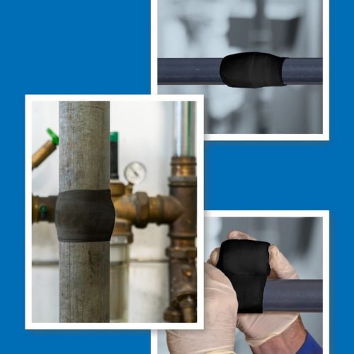 Weicon Repair-Tape - vízre aktiválódó üvegszál erősített önvulkanizáló javítószalag -  5 cm x 3,5 m - fekete