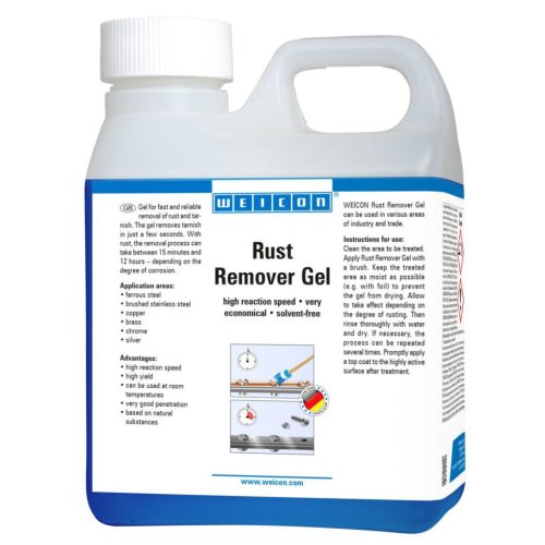 Weicon Rust Remover Gel - gyors, természetes, oldószer mentes rozsdaeltávolító gél - 1 kg - kék