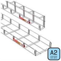 Rozsdamentes acél (A2) rácsos kábeltálcák