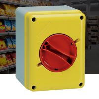 CAM-SZ falonkívüli TŰZVÉDELMI leválasztó főkapcsolók műanyag tokozattal - sárga/piros