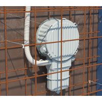 HaloX® 250 LED lámpa, hangszóró és eszközbeépítő dobozok és kiegészítőik beton falazatba