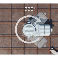 HaloX® 180 LED lámpa, hangszóró és eszközbeépítő dobozok és kiegészítőik beton falazatba