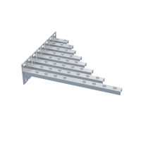 NPZM beltéri tartó konzolok profil-, szerelősínekre és falra - (GZ) galvanizált - erősített változat