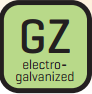 Felületkezelés: elektro galvanizált