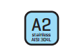 A2 rozsdamentes-acél / Kül- és Beltéri